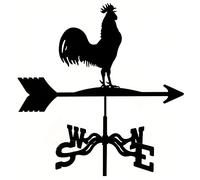 Banderuola segnavento in Metallo, sagoma in Metallo, da Giardino, con Design retrò Creativo, indicatore di direzione del Vento, Decorazione da Giardino, Patio, Cortile, Gallo