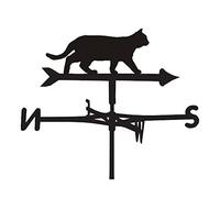 Banderuola segnavento in Metallo, segnavento per Esterni, da Giardino, da Montare sul Tetto, da Giardino, da indicare, Strumento di misurazione della direzione del Vento - Gatto