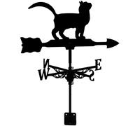 Banderuole per Gatti, Banderuola segnavento in Acciaio Inossidabile Indicatore di direzione del, Decorazione da Giardino con Logo Gatto Durevole retrò, con Rivestimento antiruggine Strumento di
