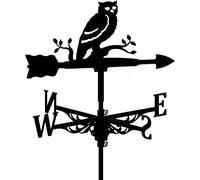 Banderuole per la Famiglia, squisite da Fattoria, indicatori di direzione del Vento retrò, Ornamenti Esterni, Decorazioni Il Prato Cortile - Gufo