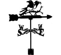 Banderuole per la Famiglia, squisite in Metallo, Acciaio Inossidabile Esterni, indicatore di direzione del Vento, velocità Decorazione Gazebo da Giardino, Uccelli