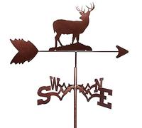 Banderuole segnavento in Metallo per la Famiglia, banderuola da Giardino, indicatore di direzione del Vento, Kit Montaggio sul Tetto Esterno, Decorazione
