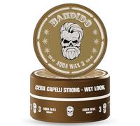 Bandido Aqua Hair Wax N.3 - Cera Capelli Uomo - 150 ml | Tenuta Forte, Effetto Lucido e Styling Durevole | Cere Modellanti Uomo Effetto Lucido Bagnato Profumo Fresco per Tutti i Tipi di Capello