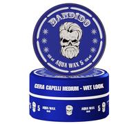 BANDIDO Aqua Hair Wax No.5 - Cera Capelli Uomo per Acconciature Naturali, Tenuta Media, 150 ml - Brillantezza Lunga Durata - Edge Control | Cera per Capelli Adatta a Tutti i Tipi di Capelli