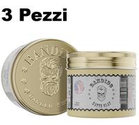 Bandido Argilla Modellante Tenuta Forte Opaco Cera | Matte Clay 125 ml x 3 Pezzi