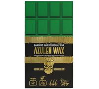 BANDIDO Hair Removal Wax - Agda - 500 g di cera calda a forma di cioccolato, per tutti i tipi di pelle, cera depilatoria unisex per viso, zona bikini, gambe e braccia, 4 varietà (500 g, 03 Azulen)