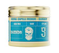 BANDIDO Hair Wax Blue 5 Tenuta Media - Cera per Capelli Uomo Brillante Effetto Bagnato - Cera Capelli Uomo Modellante Profumo Fruttato - Hair Fiber per Tutti i Tipi di Capelli - 125ml
