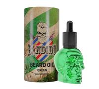 BANDIDO Olio Barba Uomo 40ml con Design a Teschio Verde | Olio da Barba Uomo Nutriente, Antiforfora e Volumizzante | Prodotti Barba per Stili Impeccabili | Beard Oil Adatto a Tutte le Barbe