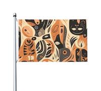 Bandiera 0,9 x 1,5 m Banner Decorazione Bandiera Esterna Modelli di Volti Diversi Bandiera 200D Pesante Benvenuto Yard Bandiere Poliestere Yard Grandi Bandiere per Interni Esterni Decorazione