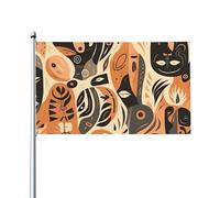 Bandiera 0,9 x 1,5 m Banner Decorazione Bandiera Esterna Modelli di Volti Diversi Bandiera 200D Pesante Benvenuto Yard Bandiere Poliestere Yard Grandi Bandiere per Interni Esterni Decorazione