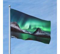 Bandiera 1,2 x 1,8 m Aurora Borealis bandiere divertenti vacanze giardino bandiere per tutte le stagioni bandiera per tutte le stagioni bandiera per dormitorio camera decorazione feste all'aperto