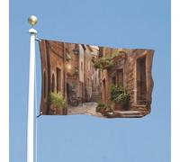 Bandiera 119,4 x 177,8 cm bandiere da cortile su entrambi i lati bandiera italiana da giardino bandiere di benvenuto per esterni festivo banner con occhielli in ottone bandiera casa primavera estate