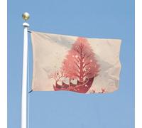 Bandiera 152,4 x 243,8 cm doppia faccia bandiere da cortile presepe bandiera da giardino bandiere di benvenuto per esterno festivo banner con occhielli in ottone bandiera casa primavera estate grande