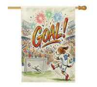Bandiera 2026 da calcio con cane Beagle, 71 x 101 cm, double face, per decorazione esterna, per partita di un cucciolo di tiro, bandiera per la casa, per lo sport all'aperto, per cortile e prato