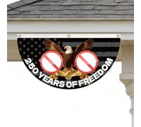 Bandiera 250 Anni di Libertà | 1776-2026 Stendardo Da Cortile Bandiera A Ventaglio,Stendardo USA 250 Anni | Per Cortile Patio Musei 4 Luglio Memorial Day Veterani Appassionati Storia