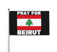 Bandiera 2x3 di Beirut, bandiera della solidarietà - Le benedizioni di Allah, non è necessario alcun supporto