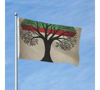 Bandiera 3 x 1,5 m Bandiera da giardino Bandiera per esterni Bandiera verticale su entrambi i lati Bandiera Palestinese Albero della Vita Bandiera Palestinese per tutte le stagioni per cortile