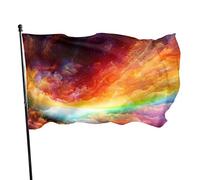Bandiera 3 x 1,5 m Bella Cielo Colori Vividi Outdoor Sport Striscione, resistente allo sbiadimento, Bandiera da cortile in poliestere con 2 occhielli in ottone per interni ed esterni decorazione della