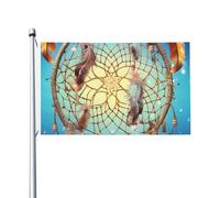 Bandiera 3 x 1,5 m Doppio Lato Esterno Giardino Bandiera Verticale Casa Bandiera Cattura Dream Net Benvenuto Bandiera Vacanza Banner Bandiere Decorative Yard Flag per Outdoor Portico Giardini Yard