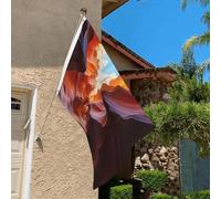 Bandiera 3 x 2 Ft resistente allo sbiadimento bandiere per esterni Banner decorativo antilope Canyon bandiere da giardino bandiera doppia faccia bandiera da parete con occhielli in ottone sfondo