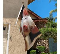 Bandiera 3 x 2 Ft resistente allo sbiadimento bandiere per esterni Banner decorativo carino sorridente bandiere da giardino bandiera doppia faccia bandiera da parete con occhielli in ottone sfondo