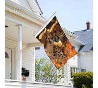 Bandiera 3 x 2 Ft resistente allo sbiadimento bandiere per esterni banner decorativo ghepardo amore bandiere da giardino bandiera doppia faccia bandiera da parete con occhielli in ottone sfondo