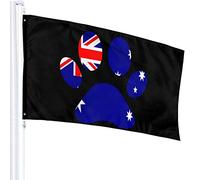 Bandiera 3 X 5 Bandiera Australiana Di Cane 100% Poliestere Bandiere Traslucide Singolo Strato 90 X 150 Cm - Striscione 3' X 5'