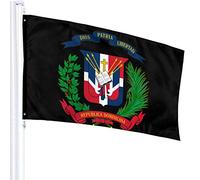 Bandiera 3 X 5 Bandiera della Repubblica Dominicana 100% poliestere Bandiere traslucide monostrato 90 x 150 cm - Striscione 3' X 5'