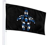 Bandiera 3 X 5 Bandiera Greca Calcio Tartaruga Marina Bandiere Traslucide Singolo Strato 100% Poliestere 90 X 150 Cm