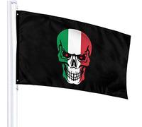 Bandiera 3 X 5 Bandiera Italiana Teschio Bandiere Traslucide Singolo Strato 100% Poliestere 90 X 150 CM