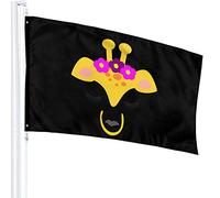 Bandiera 3 X 5 Bandiere Traslucide Faccia Giraffa 100% Poliestere Singolo Strato 90 X 150 Cm