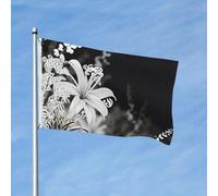 Bandiera 3 x 5 Ft Bandiera da giardino Bandiera per esterni Bandiera verticale su entrambi i lati Immagine Bianca Bandiere per tutte le stagioni per Yard Decorazione Esterna Banner Cartello