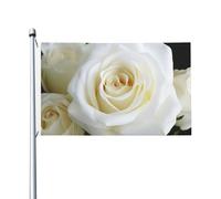 Bandiera 3 x 5 Ft Rosa Bianca Bandiera Casa Divertente Banner Vacanze Banner Doppio Lato Verticale Esterna Bandiera Estiva Giardino Bandiere con Occhielli in Ottone Grande Bandiera da cortile per