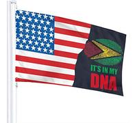 Bandiera 3 X 5 Guyana È nel mio DNA Bandiera della Guyana 100% poliestere Bandiere traslucide monostrato 90 x 150 cm