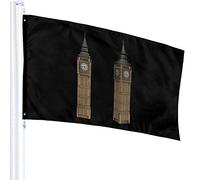 Bandiera 3 X 5 London Big Ben 100% poliestere Bandiere traslucide monostrato 90 x 150 cm