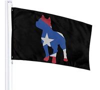 Bandiera 3 X 5 Pitbull patriottico Bandiera di Porto Rico 100% poliestere Bandiere traslucide monostrato 90 x 150 cm