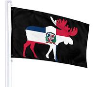 Bandiera 3 X 5 Repubblica Dominicana Bandiera Moose 100% Poliestere Singolo Strato Bandiere Traslucide 90 X 150 Cm - Striscione 3' X 5'