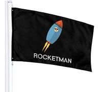 Bandiera 3 X 5 Rocketman Kim Jong Un Divertente 100% Poliestere Singolo Strato Bandiere Traslucide 90 X 150 Cm - Striscione 3' X 5'