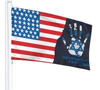 Bandiera 3 x 5 Sostenere Israele è nel mio DNA Bandiere traslucide monostrato 100% poliestere 90 x 150 cm - Striscione 3' x 5'