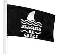 Bandiera 3 X 5 Spiagge Be Crazy-1 Bandiere Traslucide Singolo Strato 100% Poliestere 90 X 150 Cm