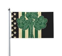 Bandiera 3 x 5Ft Doppio Lato Esterno Giardino Bandiera Verticale Casa Bandiera Irlandese Americana Bandiera di Benvenuto Bandiera Vacanza Banner Bandiere Decorative Yard Flag per Outdoor Portico
