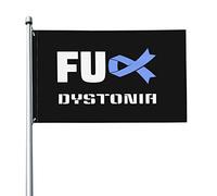 Bandiera 3x5 Ft Bandiere per la consapevolezza della distonia Banner dai colori vivaci con occhielli in ottone per decorazioni per interni ed esterni