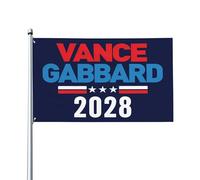 Bandiera 3x5 FT Vance Gabbard 2028 Vance e Tulsi Gabbard per il Presidente Bandiere da giardino per cartelli da giardino esterni Decorazione del portico