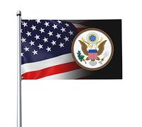 Bandiera 3x5 piedi Gran Sigillo delle bandiere degli Stati Uniti Banner dai colori vivaci con occhielli in ottone per decorazioni per interni ed esterni