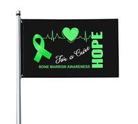 Bandiera 3x5 piedi Hope for a Cure Bandiere per la consapevolezza del midollo osseo Banner dai colori vivaci con occhielli in ottone per decorazioni per interni ed esterni