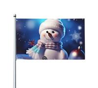 Bandiera 3x5 piedi primavera estate per esterni Buon Natale pupazzo di neve striscione con occhielli in poliestere personalizzato giardino casa decorazione per la casa vacanze per cortile prato verand