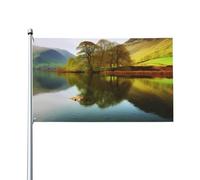 Bandiera 3x5 piedi primavera estate per esterni Lake District National Park, striscione con occhielli in poliestere, personalizzata, decorazione per la casa, giardino, cortile, prato, veranda.