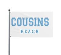 Bandiera 3x5 The Summer I Turned Pretty Cousins Beach Flags Banner con occhielli in ottone, resistente allo sbiadimento, decorazione per interni ed esterni