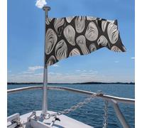 Bandiera 4 x 6 FT astratta nera argento divertente bandiere bandiere da giardino per tutte le stagioni bandiere resistenti per esterni bandiera per tutte le stagioni per decorazioni per dormitori fe