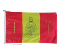 Bandiera 43 Commando Royal Marines con corda e levetta - varie dimensioni